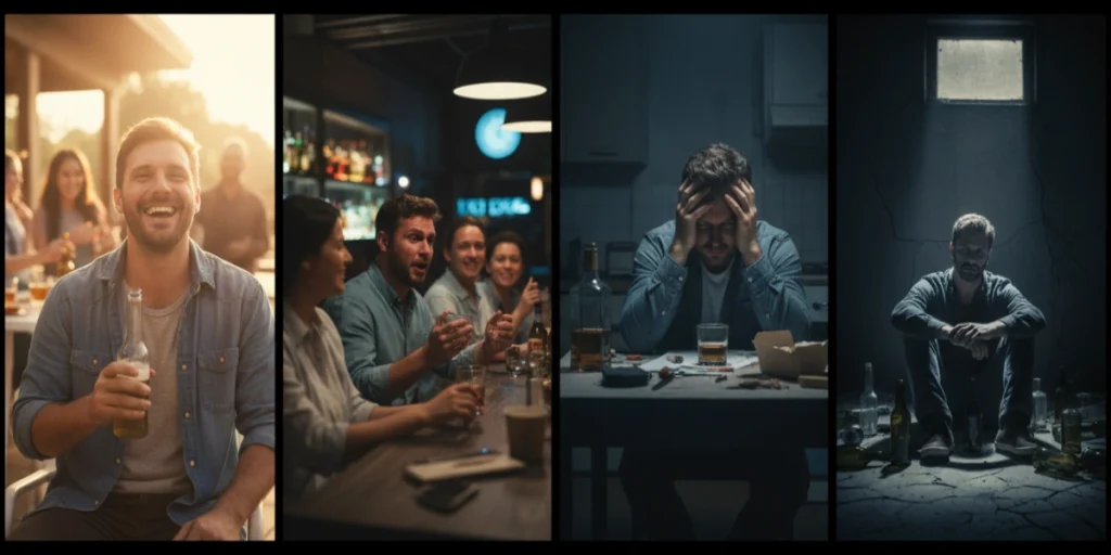 The Four Stages of Alcohol Use