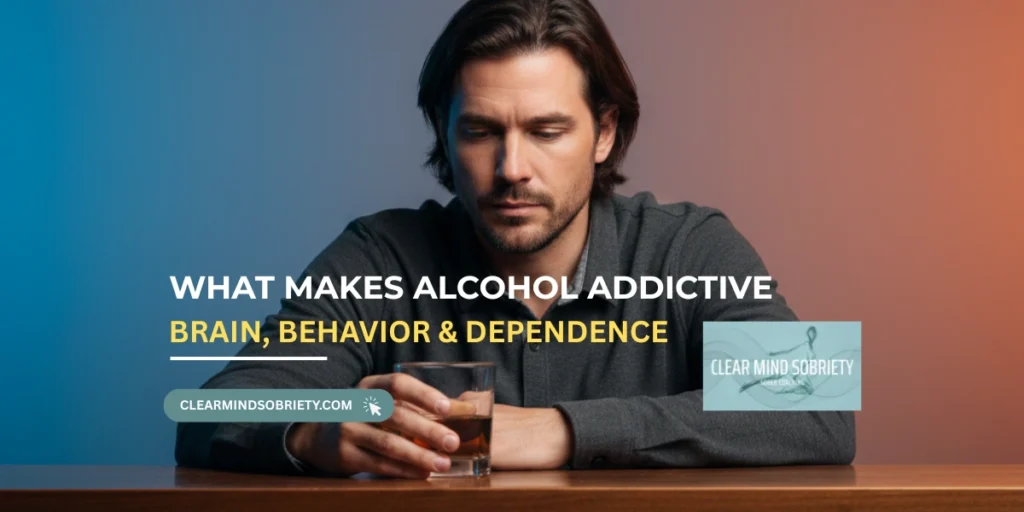 Man reflecting on alcohol addiction